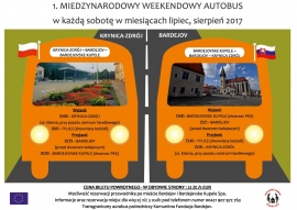Weekendowy autobus z Krynicy-Zdroju do Bardejova