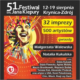 32 imprezy, 500 artystów czyli 51 Festiwal im. Jana Kiepury