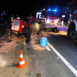 Tragiczny wypadek w Łabowej na DK-75. Motocyklista zmarł w szpitalu